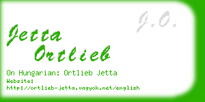 jetta ortlieb business card